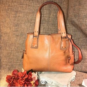 Fossil Pebble Grain Blackburn Satchel